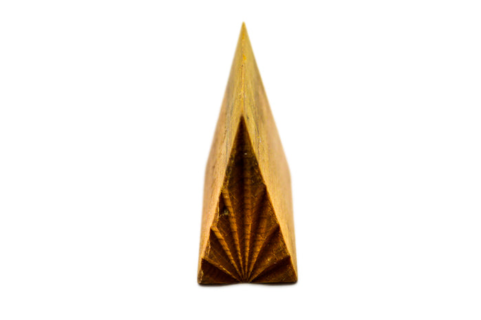 MKM Stm-T3 Medium Tall Triangle Wood Stamp image 1