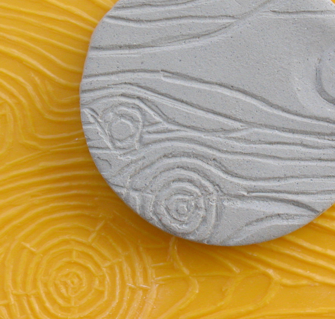 Chinese Clay Art USA Plastic Texture Mats, Wood Pattern image 1