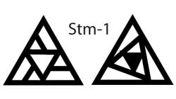 MKM Stm-1 Medium Triangle Wood Stamp image 2