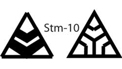 MKM Stm-10 Medium Triangle Wood Stamp image 2