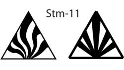 MKM Stm-11 Medium Triangle Wood Stamp image 2