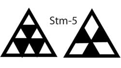 MKM Stm-5 Medium Triangle Wood Stamp image 2
