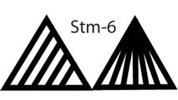 MKM Stm-6 Medium Triangle Wood Stamp image 2