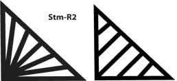 MKM Stm-R2 Medium Right Triangle Wood Stamp image 2