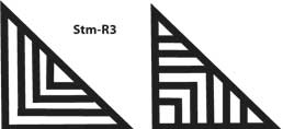 MKM Stm-R3 Medium Right Triangle Wood Stamp image 2