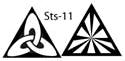 MKM Sts-11 Small Triangle Wood Stamp image 2