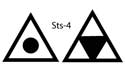 MKM Sts-4 Small Triangle Wood Stamp image 2