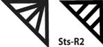 MKM Sts-R2 Small Right Triangle Wood Stamp image 2