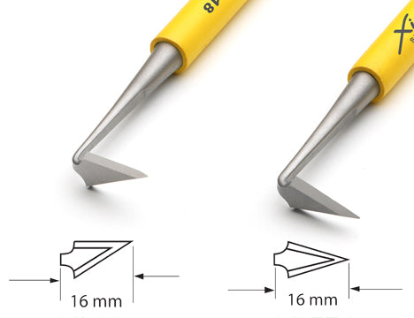 Xiem Trimming Tool Double Ended Set (Yellow Handle) image 3