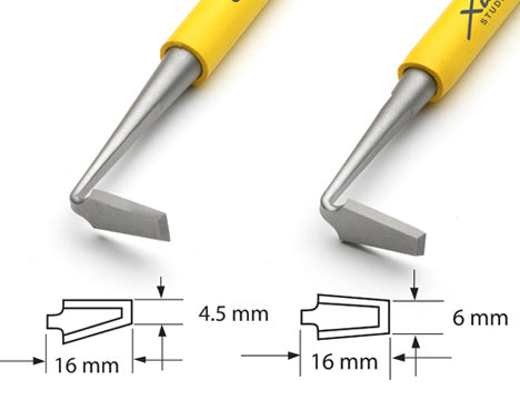 Xiem Trimming Tool Double Ended Set (Yellow Handle) image 4