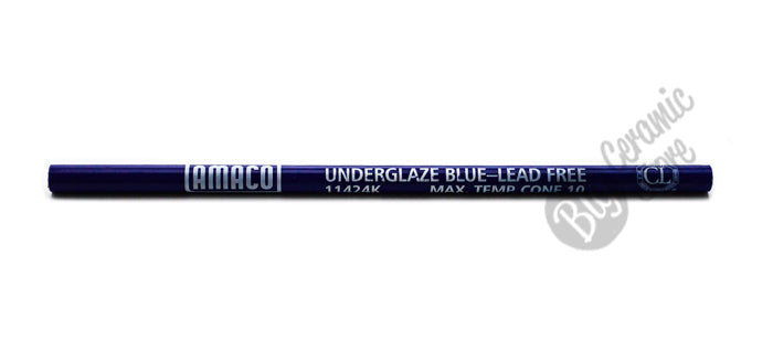 bigceramicstore-com,Amaco Blue Underglaze Decorating Pencil,Amaco,Glazes - Underglazes