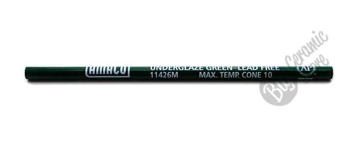 bigceramicstore-com,Amaco Green Underglaze Decorating Pencil,Amaco,Glazes - Underglazes